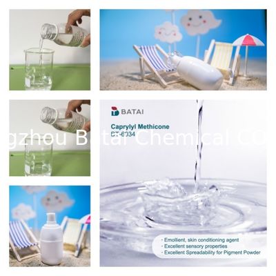 Ausgezeichnete Ausbreitbarkeit Caprylylmethicon für Viskosität 25C mPa·s 3-8 und Eigenschaften