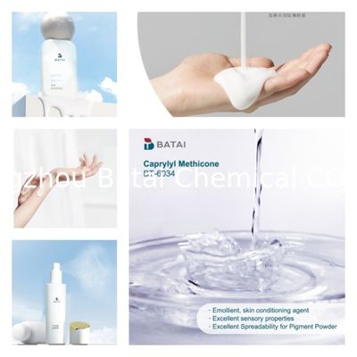 Caprylyl Methicone Der ultimative Refraktionsindex n/20D 1.4100 1.4200 Zutat für Hautpflegeformulierungen