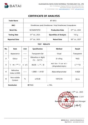 Kosmetischer Dimethicone-Kreuzpolymer mit leichter und nicht fettiger Wirkung in wasserdichtem Sonnenschutzmittel