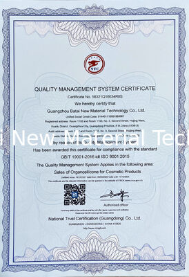 Niedrigflüchtiges, nicht verschmierendes Silikonelastomer-Gel PDMS (und) PDMS-Crosspolymer